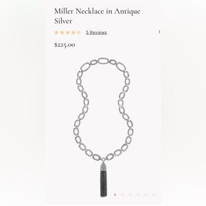Kendra Scott Miller Necklace - antique silver